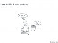 Meditierende Comicfigur - Copyright: Annika Baacke