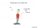 Comicfigur, danben die Worte "Ich", "bin ganz okay", "gut" (beides durchgestrichen", "richtig gut" - Copyright: Annika Baacke