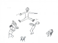 Comicfigur rettet die Liebste vor einem Kampf - Copyright: Annika Baacke