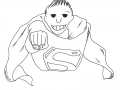 Comicfigur frontal im Flug als Superman- Copyright: Annika Baacke
