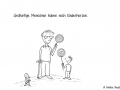 Comic einer alten Frau mit Kind, die beide erfreut einen Lutscher in der Hand halten - Copyright: Annika Baacke