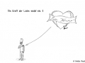 Illustration eines älteren Mannes mit der Tätowierung "Love Forever" auf dem Oberarm - Copyright: Annika Baacke